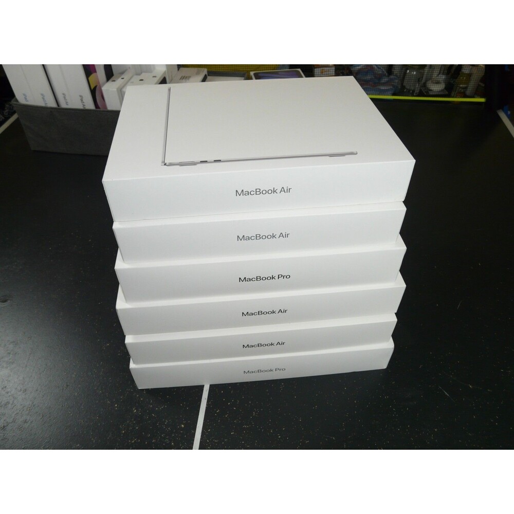 Apple MacBook Air & Pro 13 14 15 16" Box Lot of 6 - EMPTY REPLACEMENT BOXES ONLY